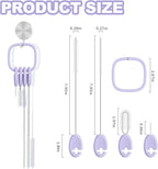 YOTIME Standing Straw Cleaner Brush Set, 4in1 Reusable Straw Brushes - Image 2