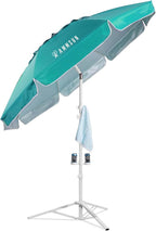 AMMSUN Shade Umbrella, Premium Portable Umbrella with Stand, 6.5ft Lightweight Free Standing Canopy for Sporting Games, Adjustable Instant Sun Protection and Easy to Carry, Turquoise by AMMSUN