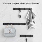 Coat Rack, Heavy Duty Stainless Steel 4 Tri Coat Hook Hanger, Wall Mounted - Image 2