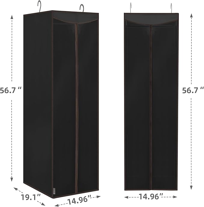 STORAGE MANIAC 2-Pack Hanging Garment Bag Zipper Cover - Image 3