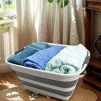 SAMMART Set of 2 Collapsible Plastic Laundry Basket - Image 6