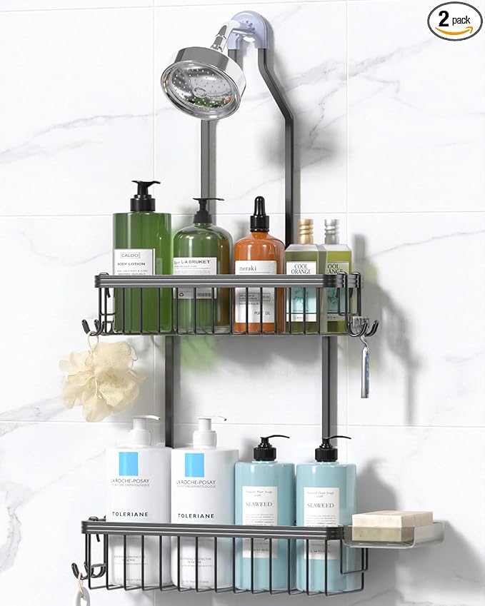 YASONIC Shower Caddy Hanging, Never Rust Shower Organizer Hanging, Aluminum by YASONIC