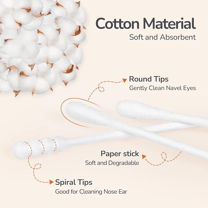 Baby Cotton Swabs 210 Count, Cotton Swabs - Image 2