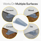 Door Stoppers for Bottom of Door – Rubber Door Stopper Wedge – Pack of 4 – Door - Image 4