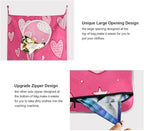Hot Pink Hearts Stars Hanging Laundry Hamper Door Hampers Bag Basket - Image 4