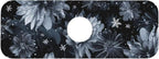 Faucet Draining Mat For Kitchen Sink, Stylized Gray Chrysanthemum Flowers - Image 6