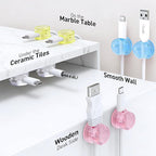 AGPTEK 8 Pack Magnetic Cable Clips, Upgraded 360° Rotatable Cord Holder Clips - Image 5
