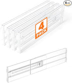 4 Pack Drawer Dividers for Clothes, Baby Clothes, Toiletries by Unknown