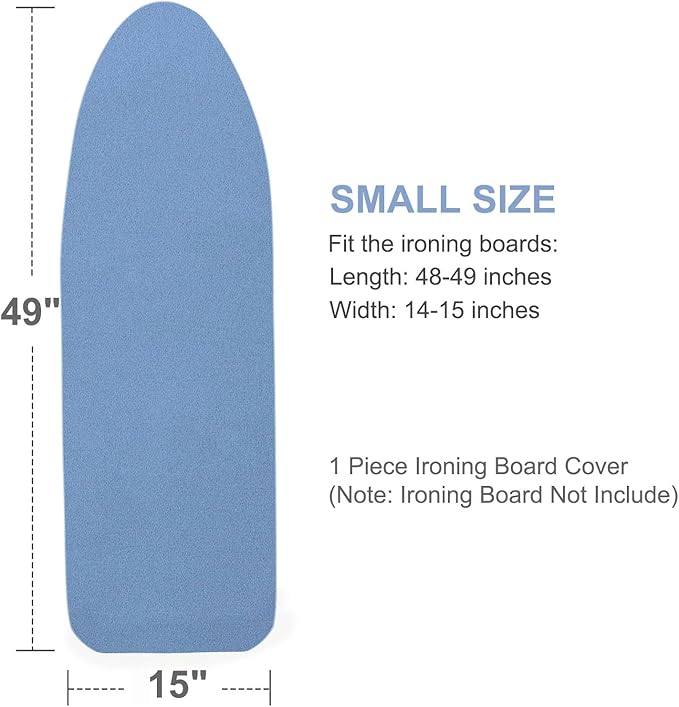 Ironing Board Cover and Pad, Thick Padding, Elastic Edge, Silicone Coated - Image 2