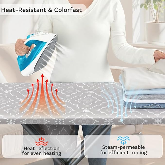 FIOBEE Ironing Board Cover and Pad Extra Thick Iron Board Pad - Image 2