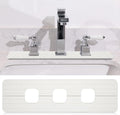 3 Square Hole White Faucet Mat for Kitchen Sink Bathroom 16.14" x 4.49" Kitchen by Teenyyou