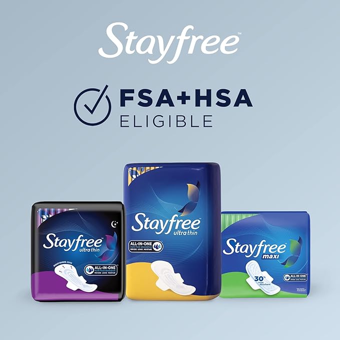 Stayfree Maxi Pads for Women, Super - Image 7