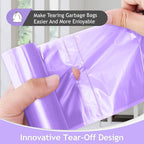 8 Gallon 200 Counts Clear Colorful Trash Bags Kitchen Garbage Bags by Teivio - Image 4