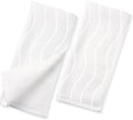 White Hand Towels for Bathroom Wavy Jacquard by Jacquotha