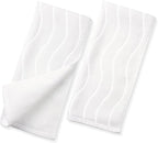 White Hand Towels for Bathroom Wavy Jacquard by Jacquotha