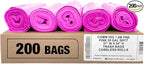 Ultrasac Heavy Duty 55 Gallon Pink Trash Bags by Ultrasac