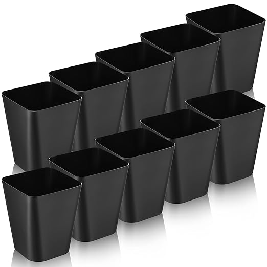 Amyhill 10 Pcs Small Trash Can 2 Gallon Plastic Garbage Can Small Waste Basket by Amyhill