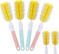 4 Pcs Bottle Brush Sponge, Cup Water Bottle Sponge Brush Cleaner, Detachable by Unknown