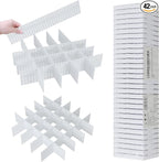 ALBAD Plastic Drawer Dividers Adjustable Drawer Organizer Dividers Separator by Albad