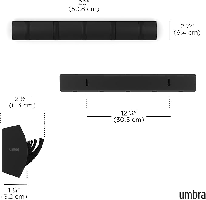 Umbra Flip Wall-Mounted Coat Rack - Image 3