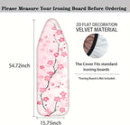Nuxovilar Pink Cherry Blossom Pattern Ironing Board Cover, 15 * 54inch - Image 4