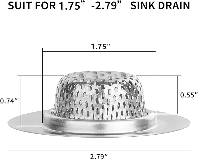 Ohtomber 2PCS Bathtub Drain Strainer - Image 2