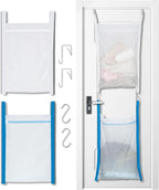 Over Door Large Mesh Laundry Hamper Bag - Image 6