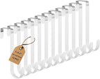 12 Pack Over The Door Hooks, Door Hanger Hook, Towel Hooks by Optish