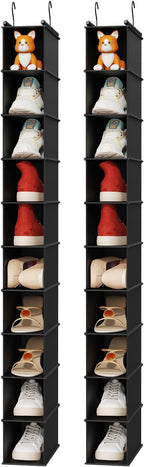 MAX Houser 10-Shelf Hanging Shoe Shelf Organizer, Hanging Shoe Storage - Image 8