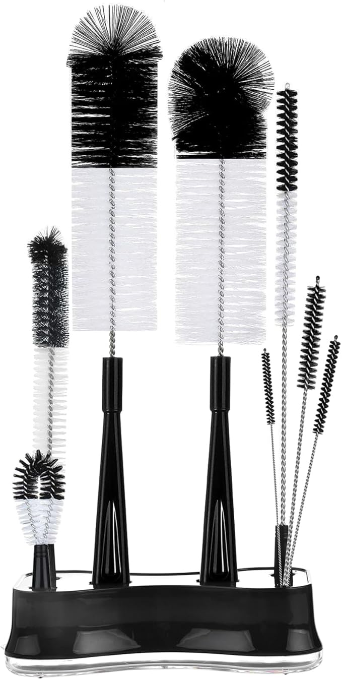ALINK 8 Pack Black Bottle Brush Cleaning Set by ALINK