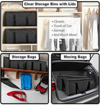 ClearSpace Heavy Duty Moving Bags or Storage Bags – Black Storage Bins - Image 5