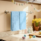 Artoid Mode 2 Pcs Light Blue 3D Rabbit Jacquard Easter Hand Towels - Image 5