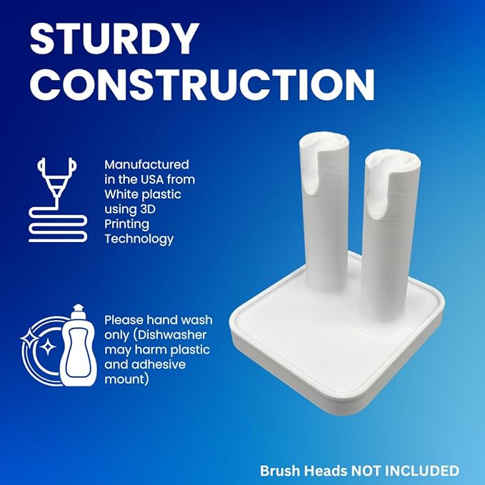 Countertop Electric Toothbrush Replacement Brush Head Holder – Compatible - Image 4