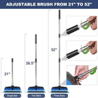 52" Car Wash Brush with Long Handle | Built-in Rubber Squeegee & Rubber Bumper - Image 4
