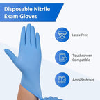 Schneider Nitrile Exam Gloves, 4 mil, Powder-Free, Latex-Free, - Image 2