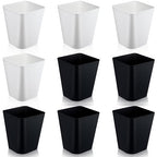 Hoolerry 9 Pieces Garbage Can 2 Gallon Small Trash Cans Bulk Bathroom Trash Bin by Hoolerry
