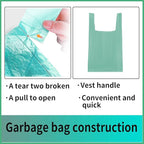 Trash Bags, 5 Rolls/100 Counts Small Garbage Bags - Image 4