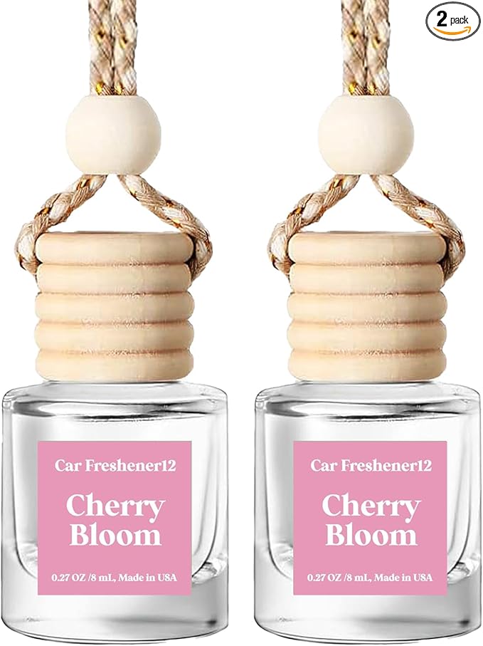 HoogaLife Car Air Freshener Diffuser 2 Pack Hanging Cherry Bloom Car Air by HoogaLife
