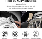 Car Carpet Cleaning Brush, Wheel Hub Scrub Brush Floor Mat Cleaning Brush - Image 4