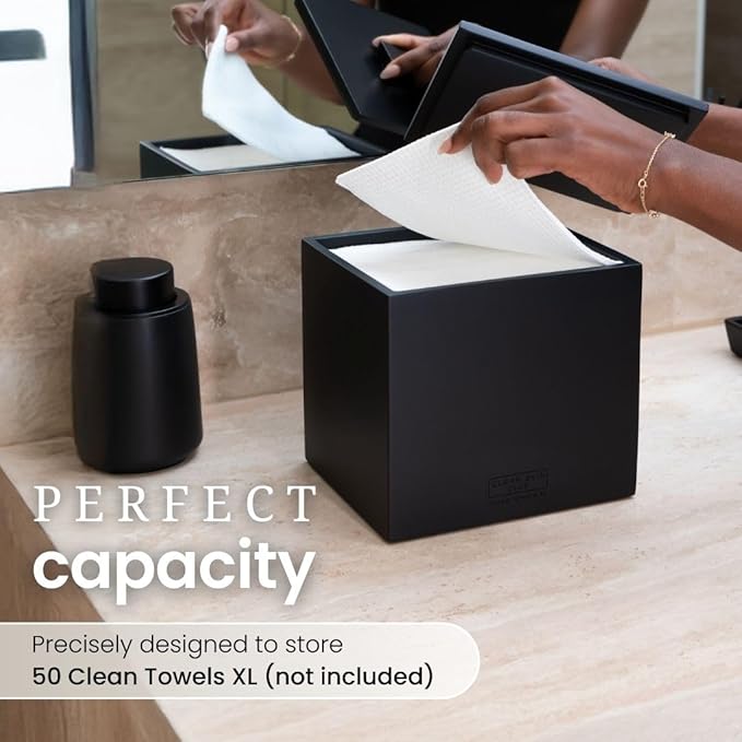 CLEAN SKIN CLUB Cement Box for 50 Disposable Clean Towels XL, Concrete - Image 2