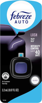 Febreze AUTO Air Freshener, Odor-Fighting Automotive Vent Clip, Lush Scent - Image 10