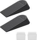 Rubber Small Door Stopper Wedge – 2 Pack Black Door Stoppers Wedge by Unknown