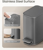 Cesun Small Bathroom Trash Can - Image 3