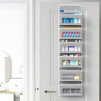 Simple Houseware 6 Clear Window Pocket Over Closet Door Storage Hanging - Image 5