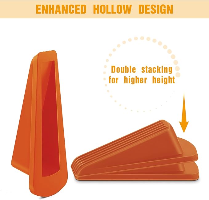 Crosize Door Stoppers for Bottom of Door, Premium Rubber Door Stops, Sturdy - Image 7