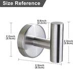 Towel Hook for Bathroom, Screw Mount Heavy Duty Wall Hooks, Stainless Steel - Image 4