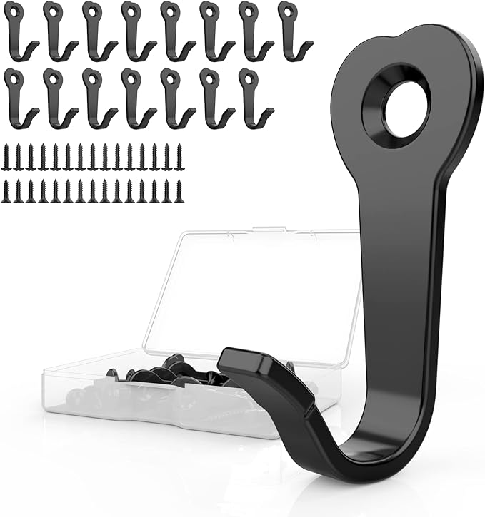 15Pack Heavy Duty Iron Wall Coat Hooks | Mug Hooks by BREYDROK