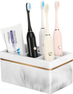 Shinowa Resin Toothbrush Holder, 5 Slots Hygienic Electric Toothbrush Holder by Shinowa