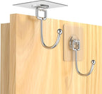 Large Adhesive Hooks 24-Pack, Heavy Duty 44lb Wall Hooks - Image 9