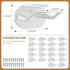 48 Pack Adhesive Hat Hooks for Wall, Super Strong Hat Rack for Baseball Caps - Image 4